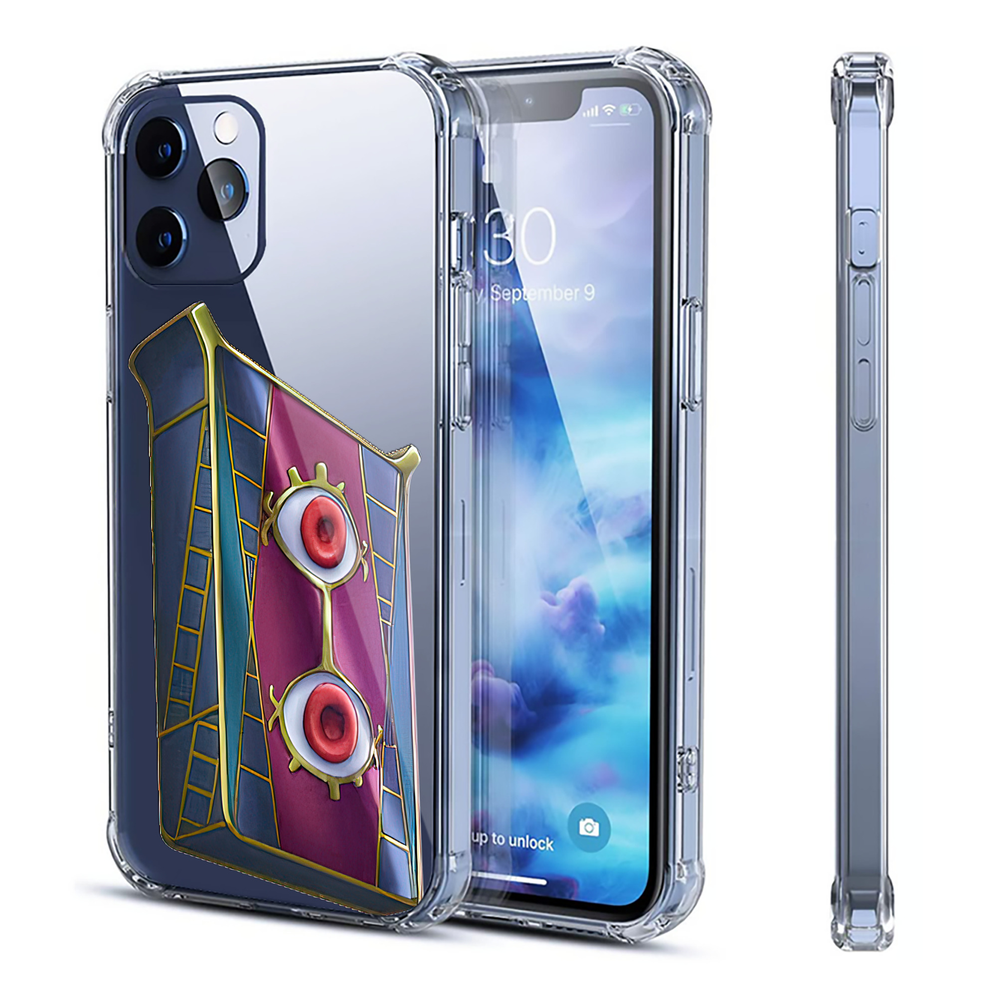 （画像用） 遊☆戯☆王 Yu-Gi-Oh! 【iPhone 12シリーズ対応】透明スマホケース（クリアソフトケース）
